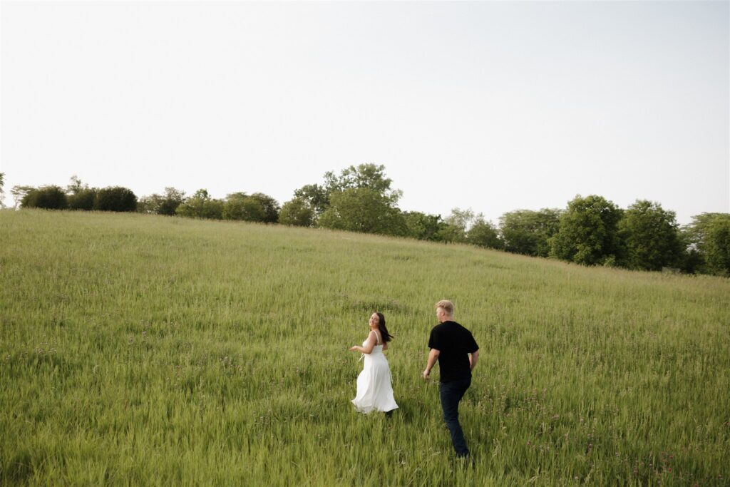 Playful engagement photos