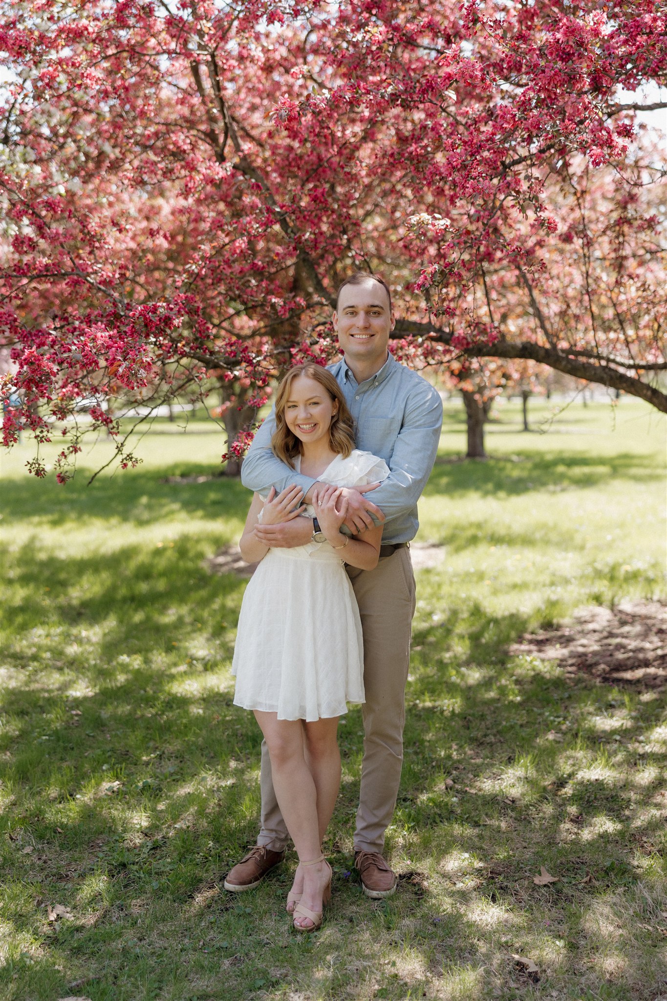 cute picture of the newly engaged couple at their dream photoshoot