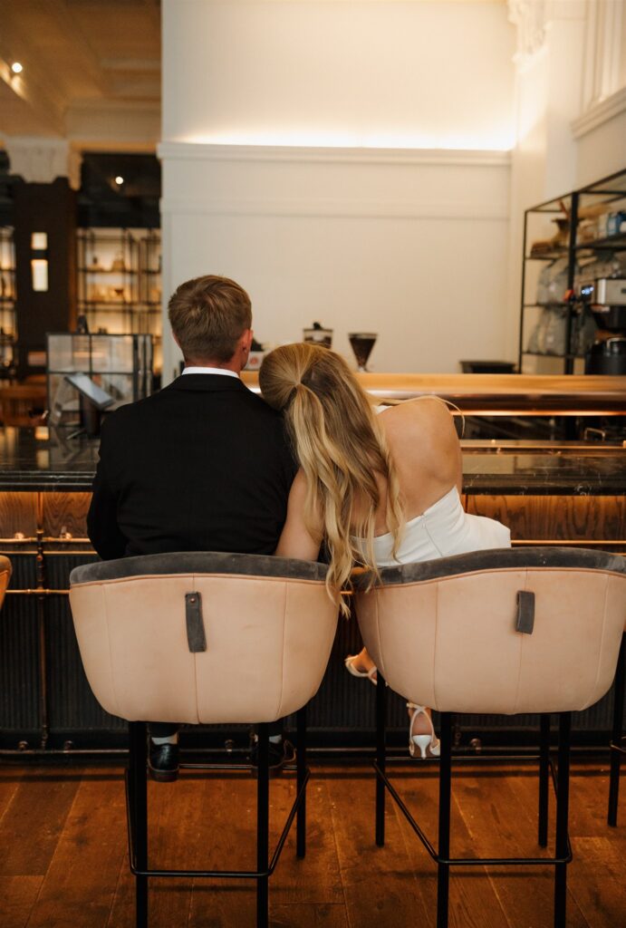 cute picture of the newly engaged couple at their dream photoshoot