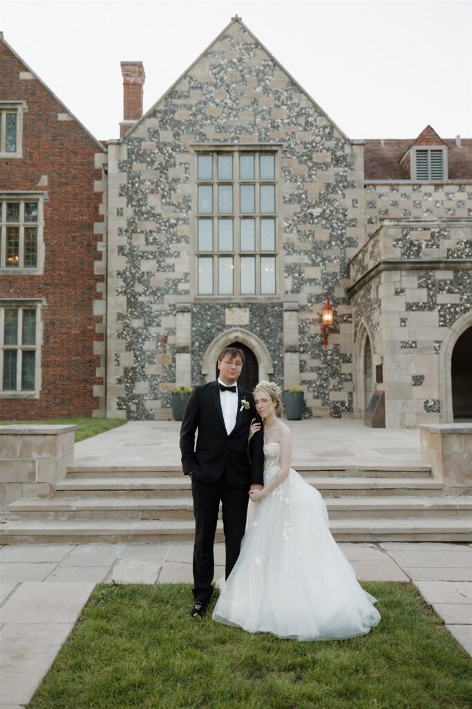 Couple posing for the camera during their photoshoot