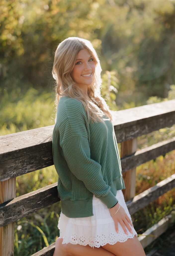 playful golden hour high school grad photos