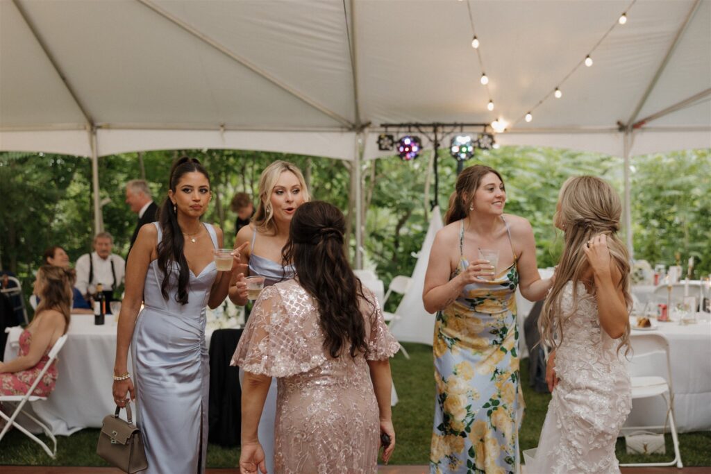 fun wedding reception party in iowa