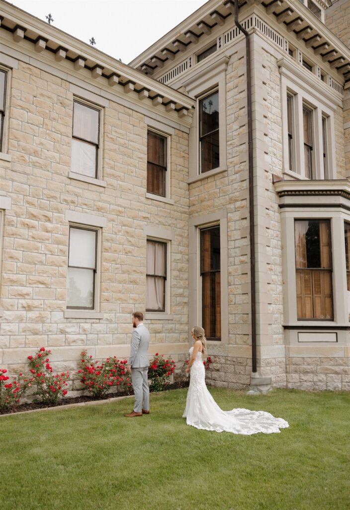 Inside Courtney & Alex’s Elegant Summer Wedding at The Renwick Mansion in Davenport Iowa