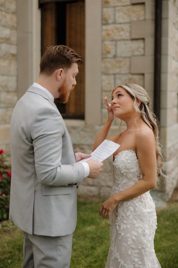 Inside Courtney & Alex’s Elegant Summer Wedding at The Renwick Mansion in Davenport Iowa