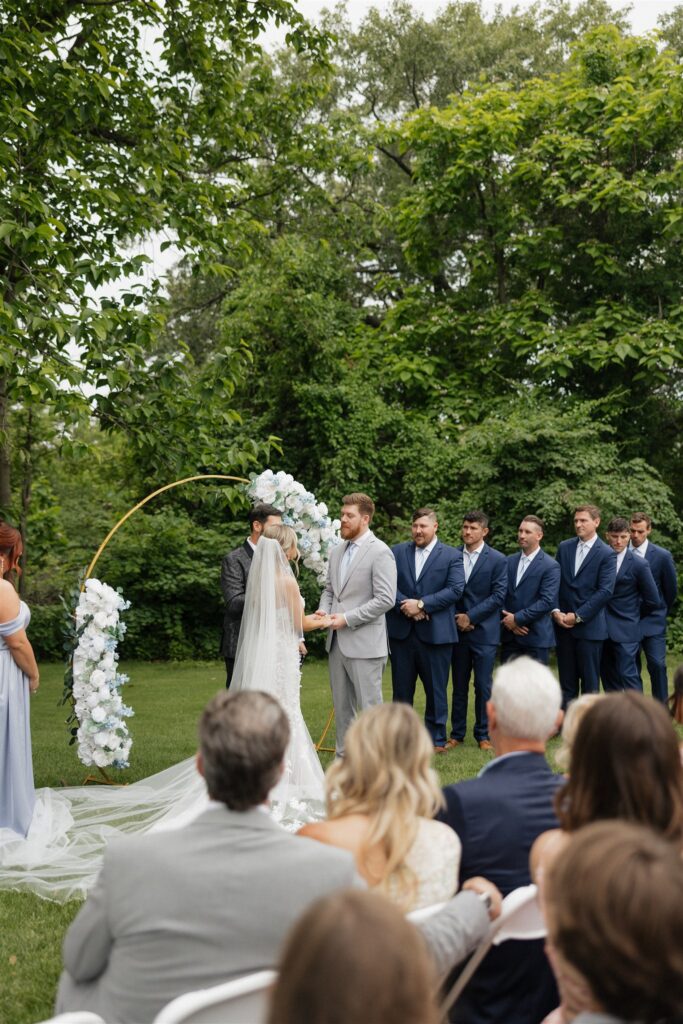 Bride and groom emotional during their dream wedding ceremony