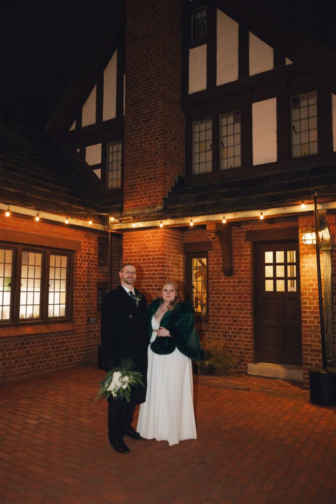 bride and groom at their dream wedding day