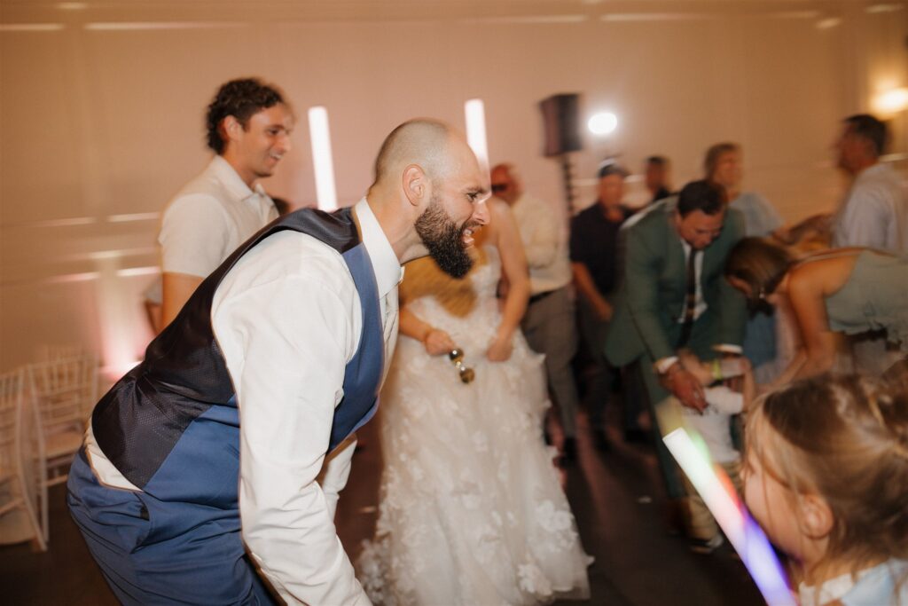 fun wedding reception party