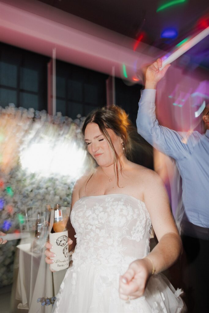 bride at her dream wedding reception