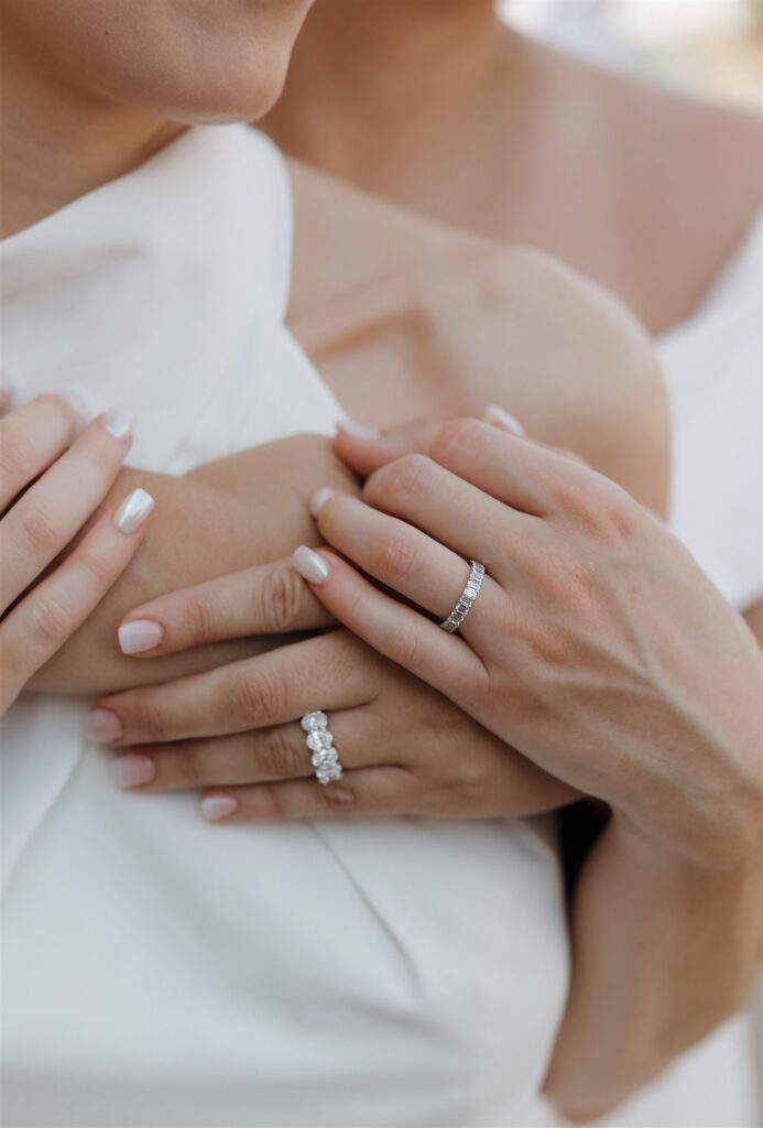 stunning closeup picture of the wedding rings