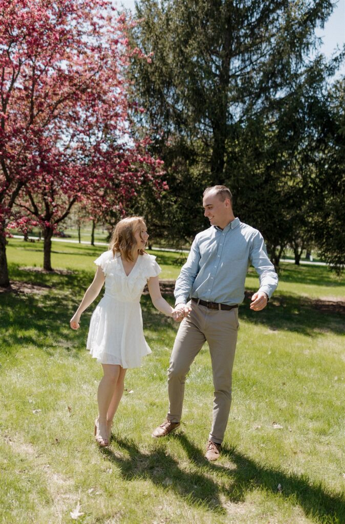 stunning spring couple session in iowa