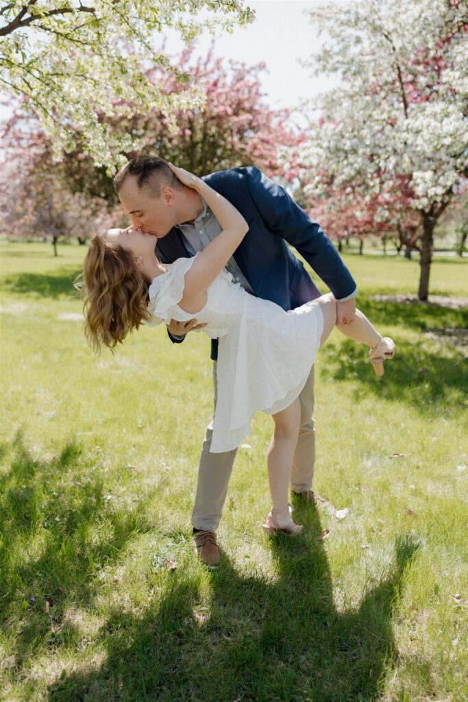 playful couple portraits in des moines