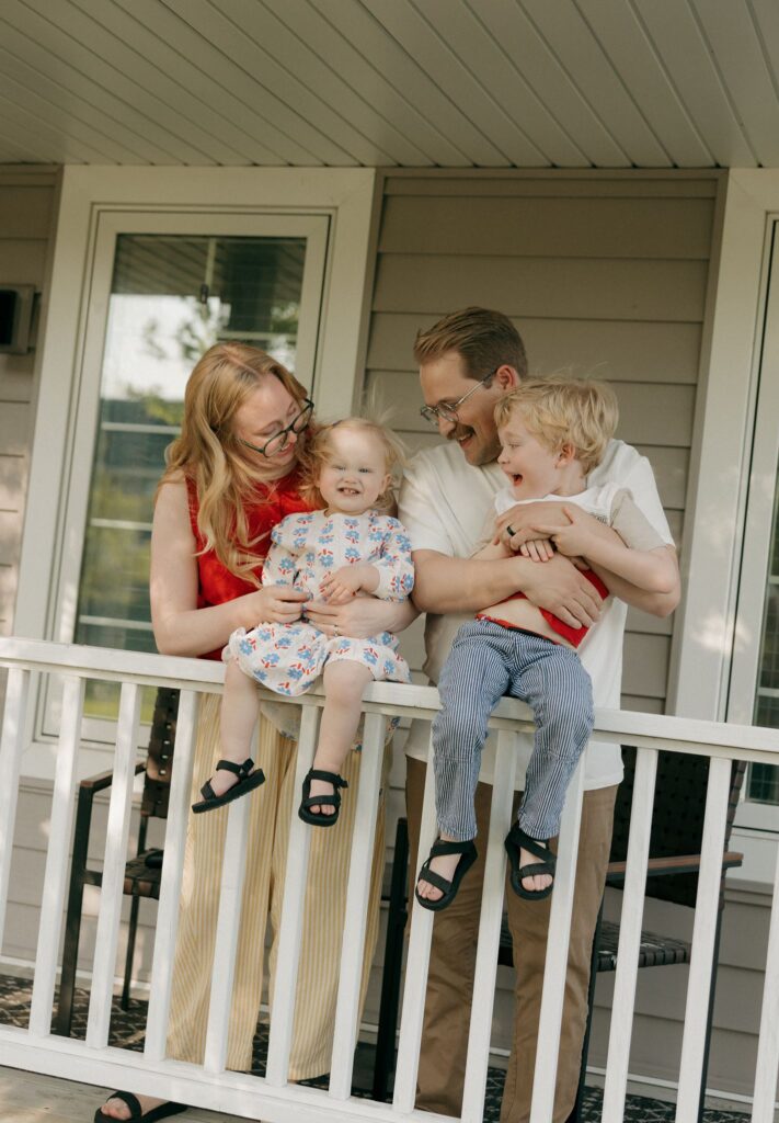 cute family portraits in iowa