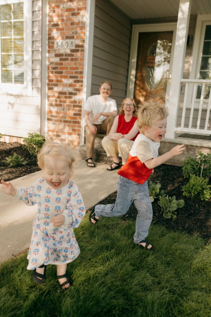 playful family session in des moines