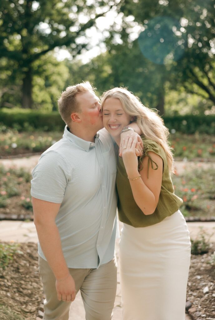 golden hour couple portraits in iowa