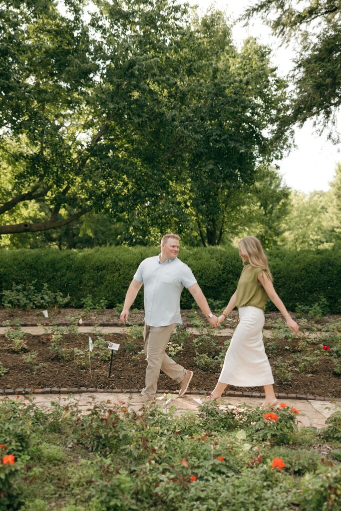cute picture of the newly engaged couple at their dream session
