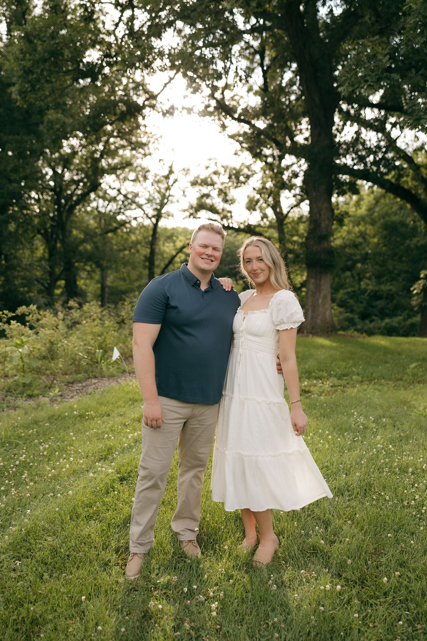 Des Moines Art Center Engagement Photos | Rebecca & Derek’s Rose Garden Session