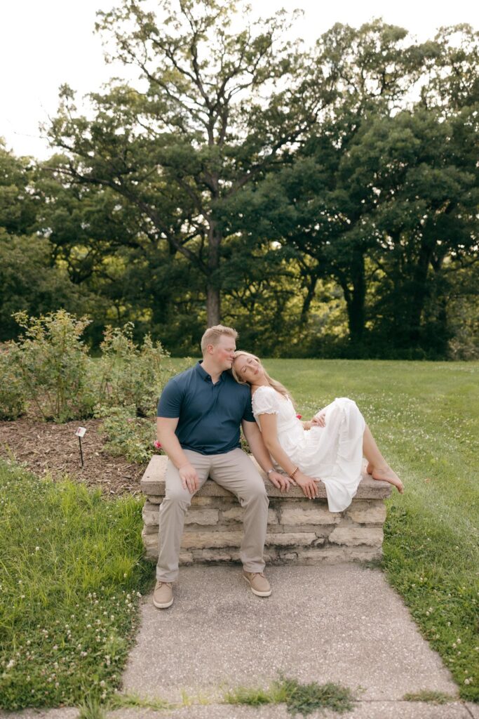 romantic summer engagement portraits