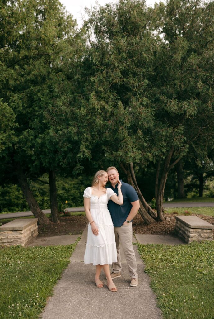newly engaged couple at their dream photoshoot